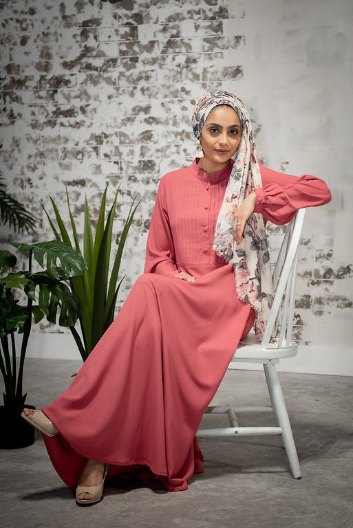 Rose colored maxi discount dress
