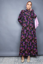 Shades of Purple Floral Maxi Dress