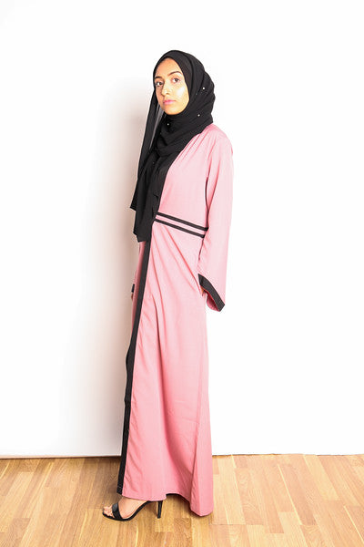 Gallerina Full Length Maxi Cardigan in Pink with Pockets 