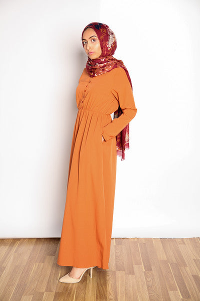 Sandstone Orange  Maxi Dress